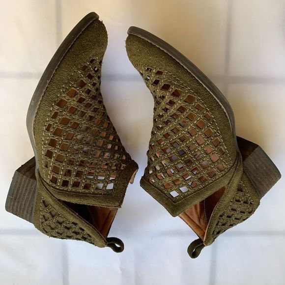 Jeffrey Campbell Taggart Suede Cutout Bootie - Picture 2 of 8